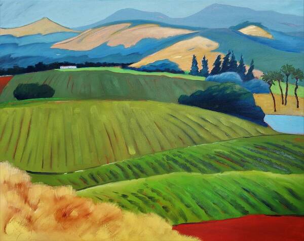 Napa Art Print featuring the painting Napa by Gary Coleman