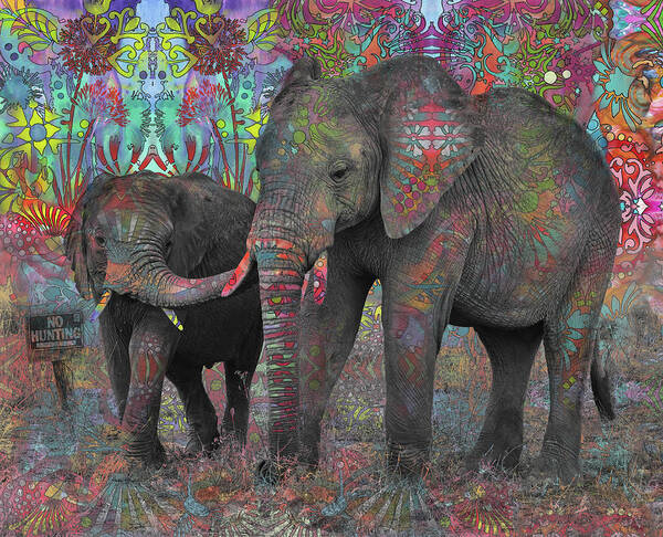 No Hunting Art Print featuring the mixed media No Hunting by Dean Russo