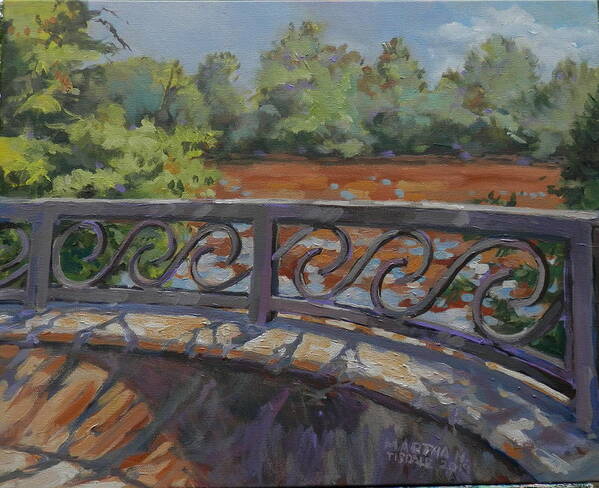 River Art Print featuring the painting Overlook at Gateway Park by Martha Tisdale