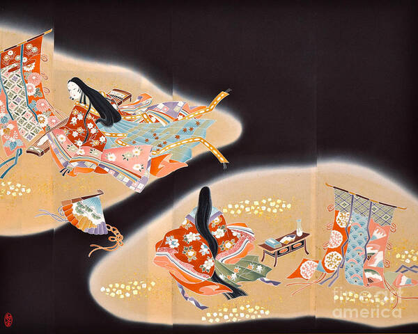  Art Print featuring the digital art Spirit of Japan T16 by Miho Kanamori