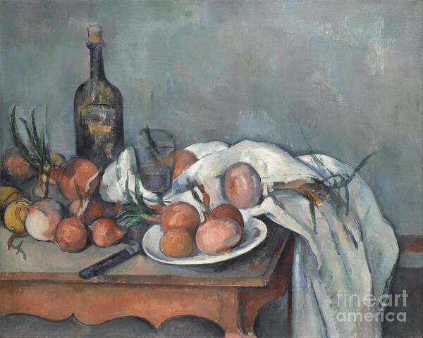 Oil Painting Art Print featuring the drawing Still Life With Onions, 1896-1898 by Heritage Images