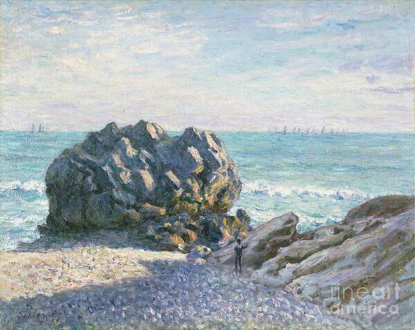 Oil Painting Art Print featuring the drawing Storrs Rock, Ladys Cove, Evening, 1897 by Heritage Images