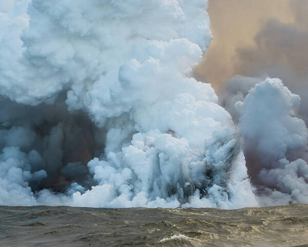 Lava Art Print featuring the photograph Submerged Lava Bomb by William Dickman