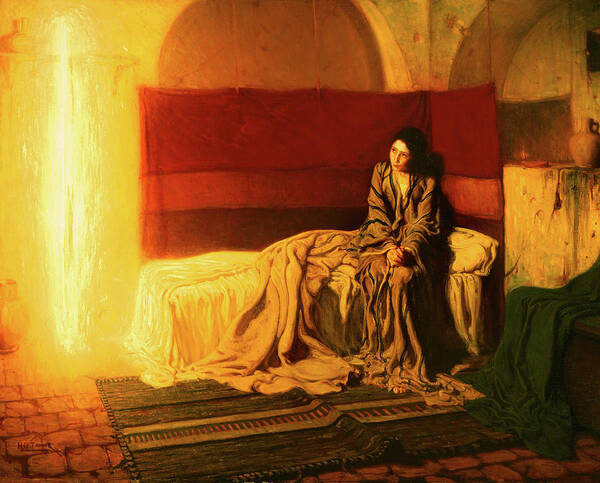Henry Ossawa Tanner Art Print featuring the painting The Annunciation, 1898 by Henry Ossawa Tanner