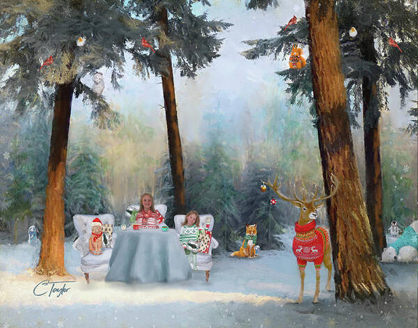 Children Art Print featuring the mixed media The Mystical Magical Wonders of the Forest by Colleen Taylor
