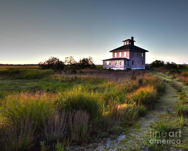 Parker River National Wildlife Refuge Art Print featuring the photograph The Pink House by Steve Brown