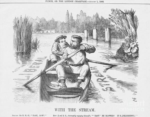 Engraving Art Print featuring the drawing With The Stream, 1885. Artist Joseph by Print Collector