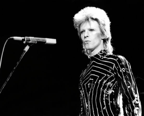 Ziggy Stardust - Persona Art Print featuring the photograph Ziggy Stardust Era Bowie In La by Michael Ochs Archives