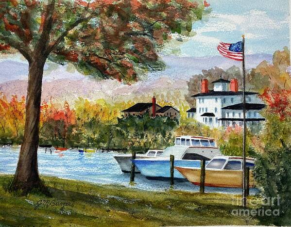 Essex Art Print featuring the painting Essex Harbor #1 by Joseph Burger