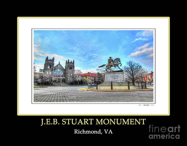 Lynch Art Print featuring the photograph Richmond VA Virginia - J.E.B. Stuart Monument #2 by Dave Lynch