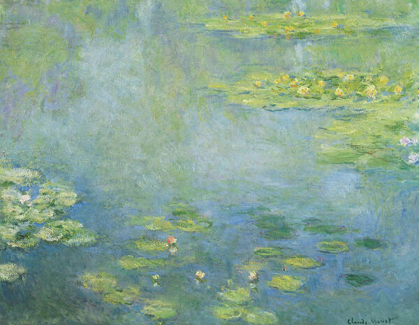 Impressionism Art Print featuring the painting Waterlilies by Claude Monet