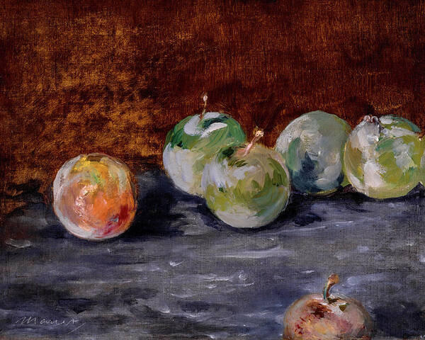 Museum Art Print featuring the painting Plums #8 by Edouard Manet