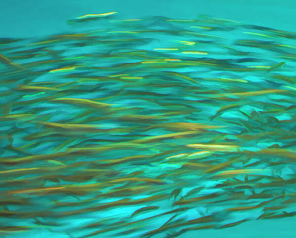 Fish Art Print featuring the photograph A Flurry of Fish by Ginger Stein