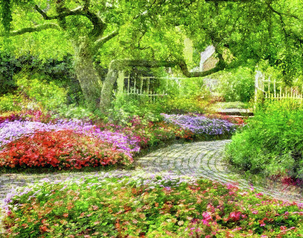 Landscapes Art Print featuring the photograph A Walk in the Garden by Betty Denise