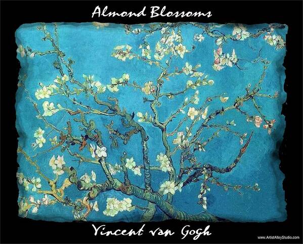 Vincent Art Print featuring the painting Almond Blossoms - VVG by The GYPSY and Mad Hatter