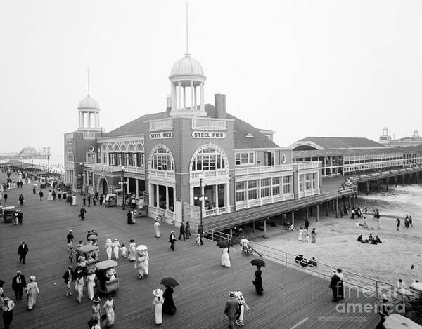 1910s Art Print featuring the photograph Atlantic City, c1915 by Granger