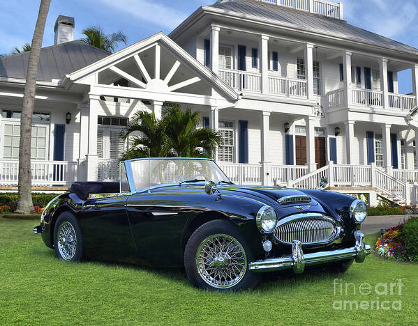 Austin-healey Art Print featuring the photograph Austin Healey In Naples by Ron Long
