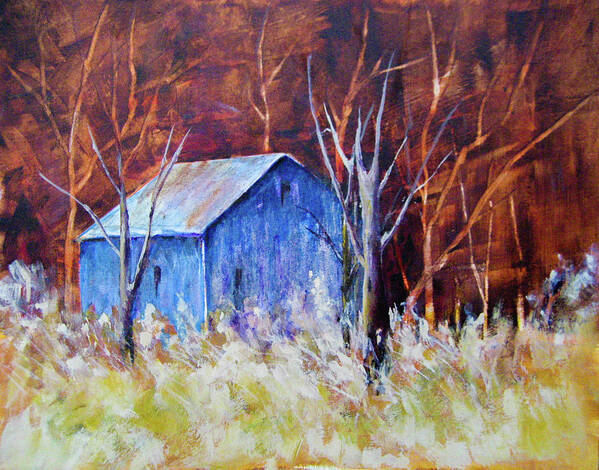 Landscapes Art Print featuring the painting Autumn Surprise by Lee Beuther
