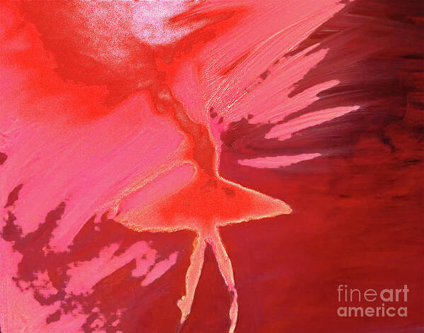 Acrylic Art Print featuring the painting Ballerina by Alexandra Vusir