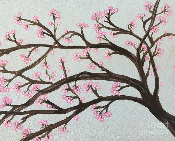 Flowers Art Print featuring the painting Blossom by Debora Sanders