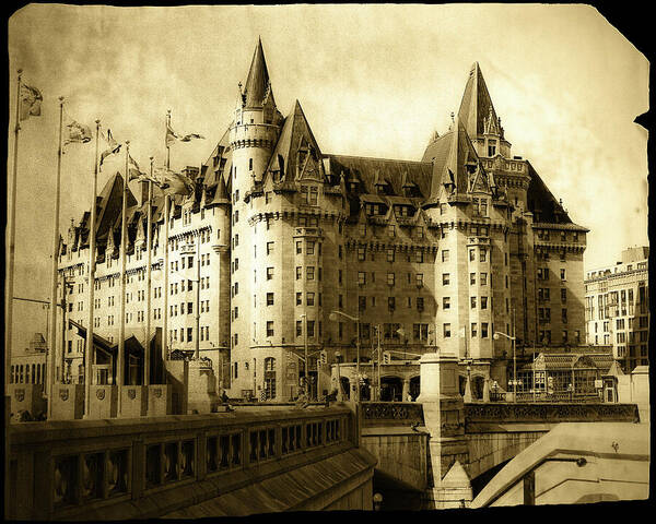 Ottawa Art Print featuring the photograph Chateau Laurier - A century of existence by Tatiana Travelways