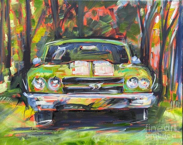 Chevy Art Print featuring the painting Chevelle by Alan Metzger