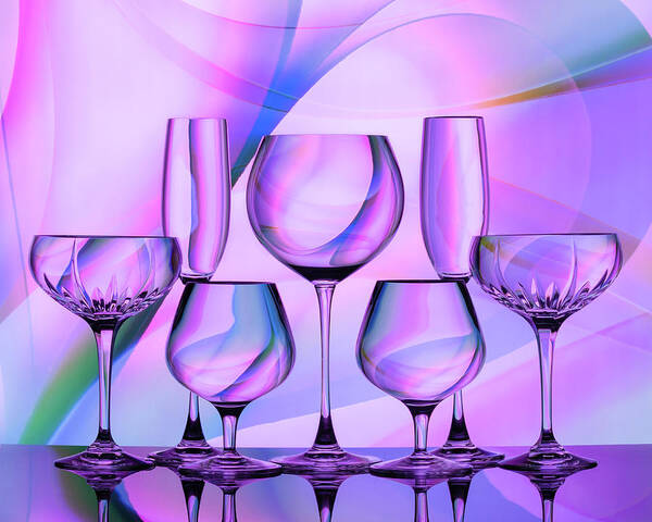 Refraction Art Print featuring the photograph Colorful Drinks by Elvira Peretsman