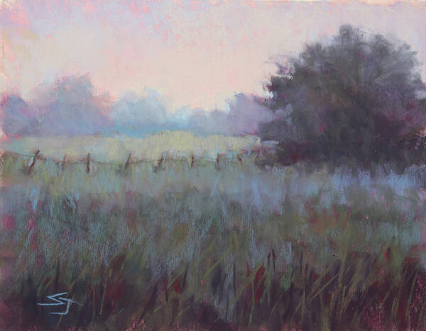 Fog Art Print featuring the painting Come Morning by Susan Jenkins
