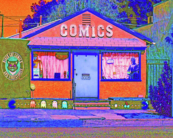 Store Art Print featuring the photograph Comic Store by Andrew Lawrence