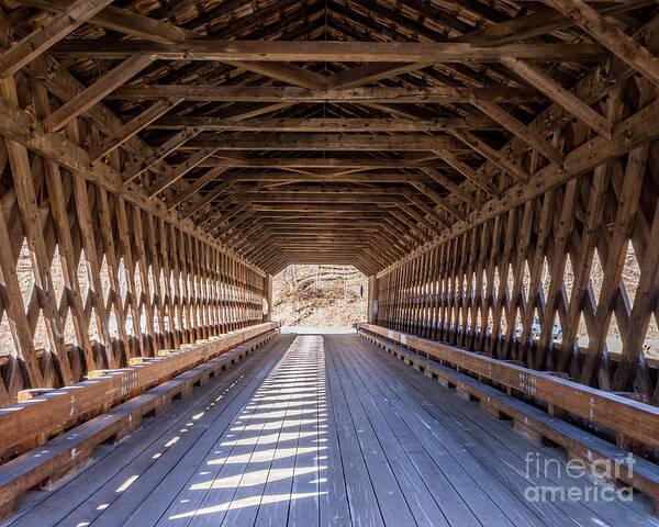 Wall Decor Art Print featuring the photograph Covered Bridge Skeleton by Phil Spitze