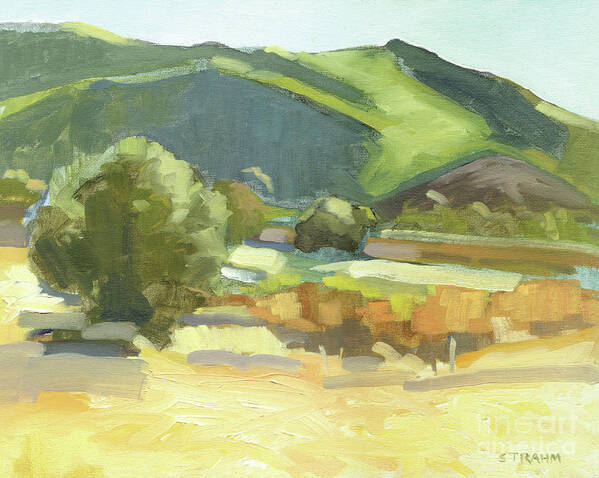 Mountain Art Print featuring the painting Deer Springs - Escondido, California by Paul Strahm