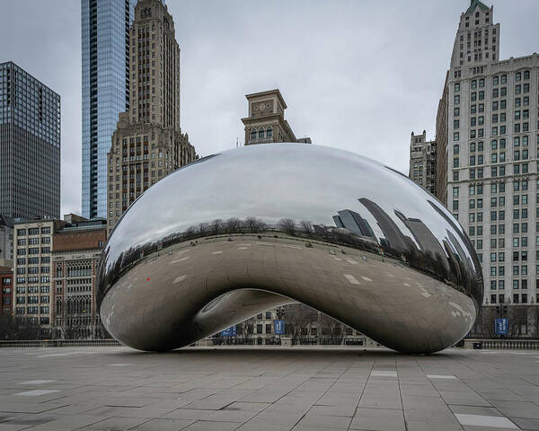 Chicago Art Print featuring the photograph Deserted Bean by Laura Hedien