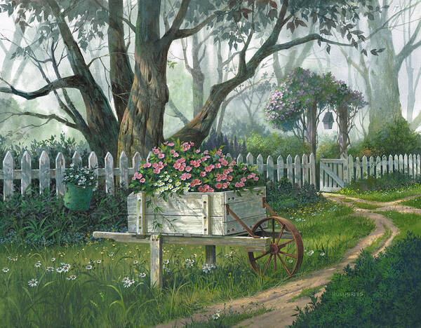 Michael Humphries Art Print featuring the painting Enchanted by Michael Humphries