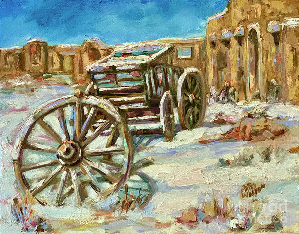 Santa Fe Art Print featuring the painting Fifth Wheel by Patsy Walton