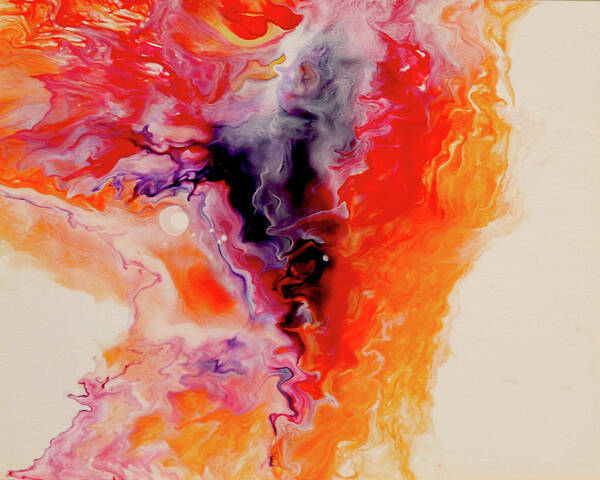 Fire Art Print featuring the painting Fire and Ice by Deborah Boyd