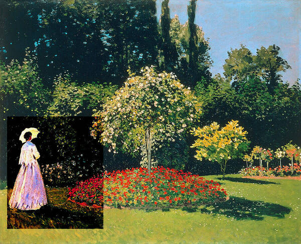Claude Monet Art Print featuring the digital art Layered 20 Monet by David Bridburg