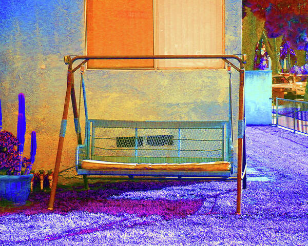 Swing Art Print featuring the photograph Mid Century Yard Swing by Andrew Lawrence
