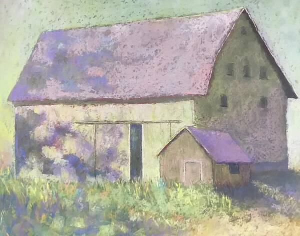 Barn Art Print featuring the painting Midwest Barn by Carol Jo Smidt