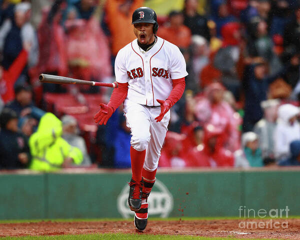 People Art Print featuring the photograph Mookie Betts by Omar Rawlings