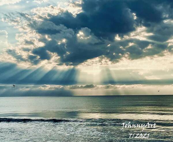 St Augustine Beach Florida Usa Art Print featuring the photograph Ocean View by John Anderson