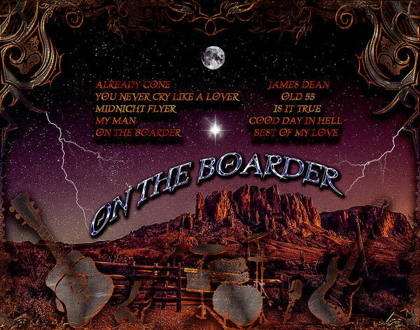 On The Border Art Print featuring the digital art On The Border by Michael Damiani