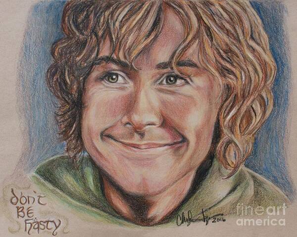 Pippin Art Print featuring the drawing Pippin by Christine Jepsen