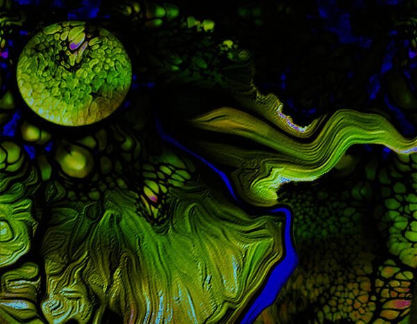  Art Print featuring the digital art Pollens Whispering Spring 4 by Aldane Wynter