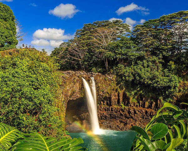  Art Print featuring the photograph Rainbow Falls In Hilo, Hawaii by Mitchell R Grosky