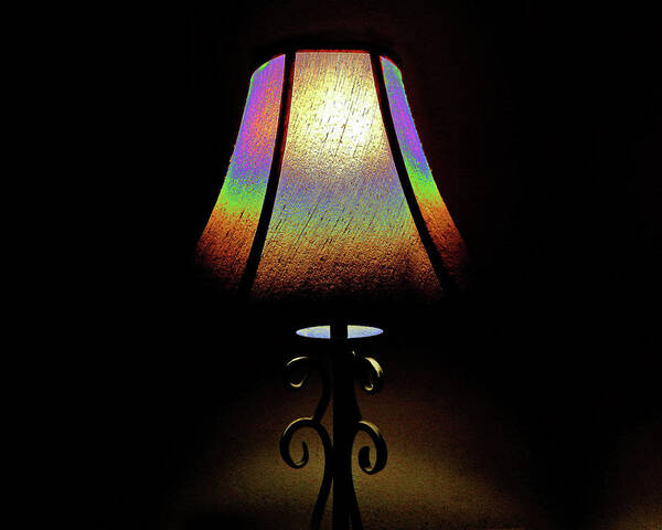 Light Art Print featuring the photograph Rainbow Lamp by Andrew Lawrence