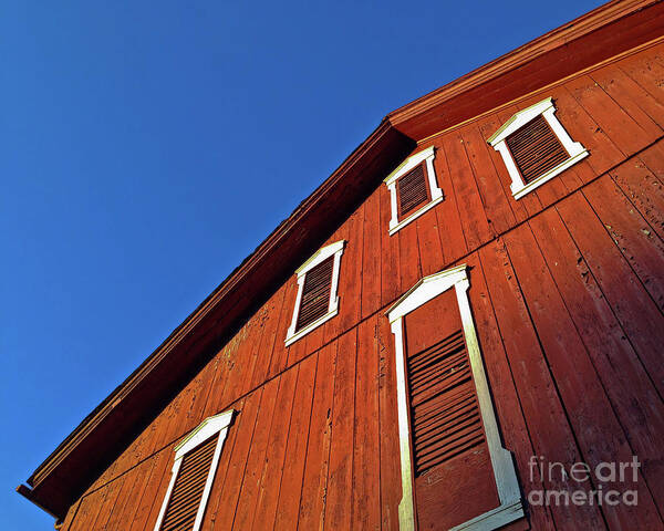 Architecture Art Print featuring the photograph Red Barn by Mark Ali