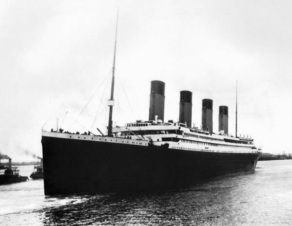 Titanic Art Print featuring the photograph RMS Titanic - Belfast Ireland - Circa 1912 by War Is Hell Store