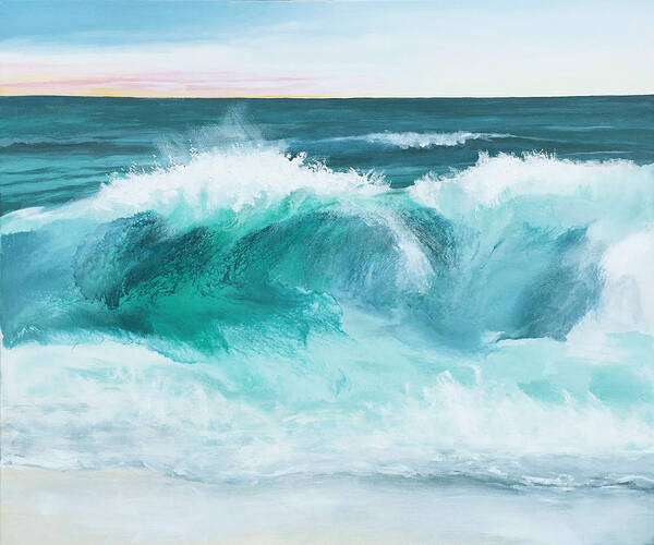 Sea Art Print featuring the mixed media Sea Spray by Linda Bailey