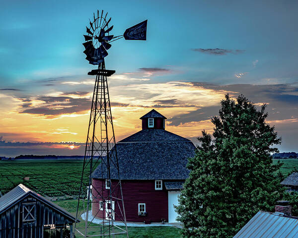 Landscape Art Print featuring the photograph Spurgeon Round Barn by Scott Smith