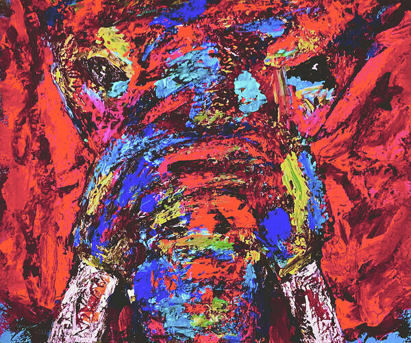 Nicholas Brendon Art Print featuring the painting Stomp the Stigmaphant by Nicholas Brendon
